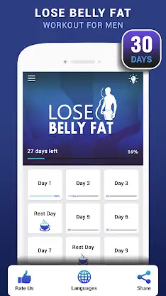 Lose Belly Fat Workout for Men screenshot 2