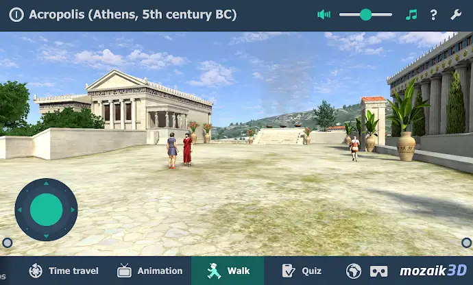 Acropolis educational 3D scene screenshot 5