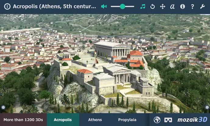 Acropolis educational 3D scene screenshot 1