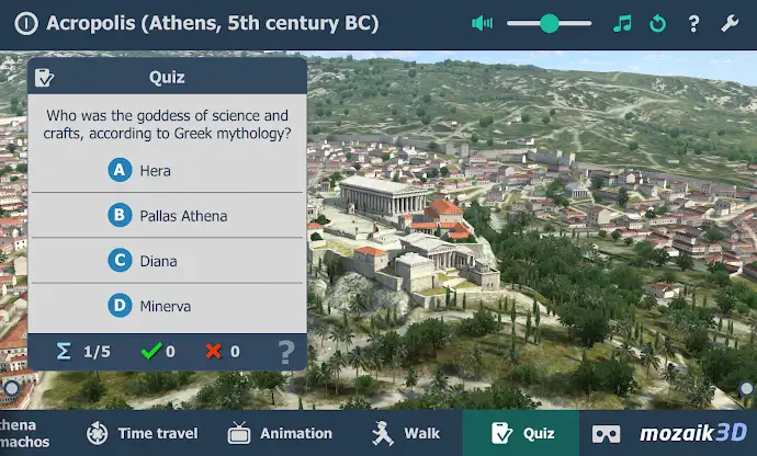 Acropolis educational 3D scene screenshot 6