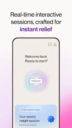 Reveri: Relief in Minutes screenshot 1