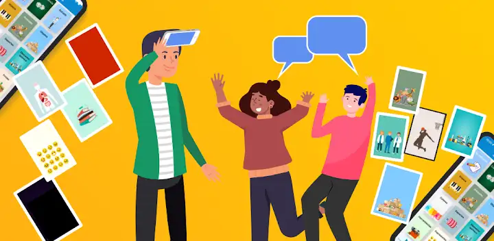 Charade explain, guess and win — Android game banner