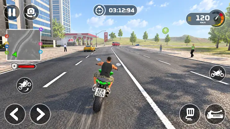 City Gangster Bike Driving 3D screenshot 2