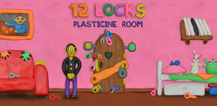 12 LOCKS: Plasticine room — Android game banner