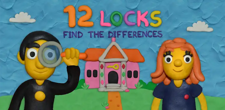 12 Locks Find the differences — Android game banner