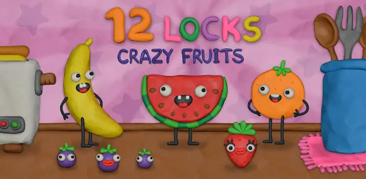 12 Locks Crazy Fruits — Android game banner