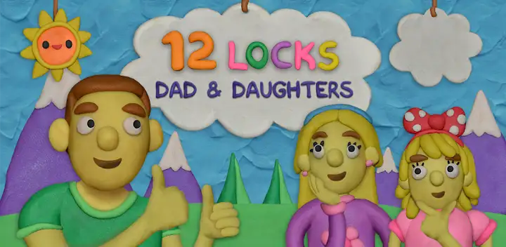 12 Locks Dad and daughters — Android game banner