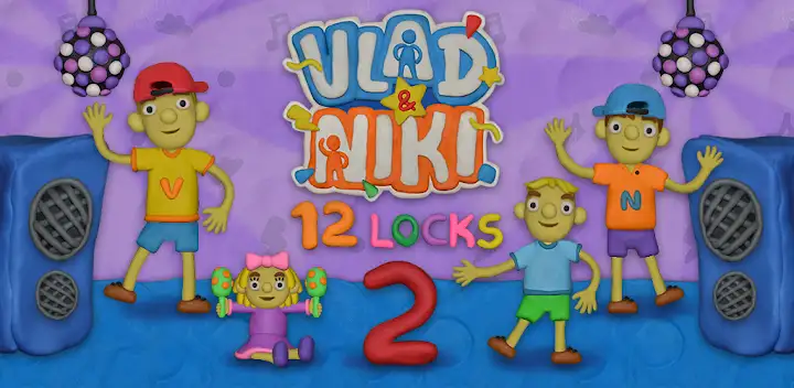 Vlad & Niki 12 Locks 2 — Android game banner