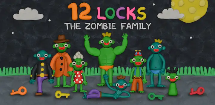 12 Locks The Zombie Family — Android game banner