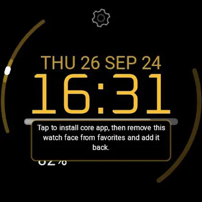 1Smart WFF watchface screenshot 1