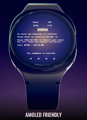 Blue Screen Watch Face screenshot 7