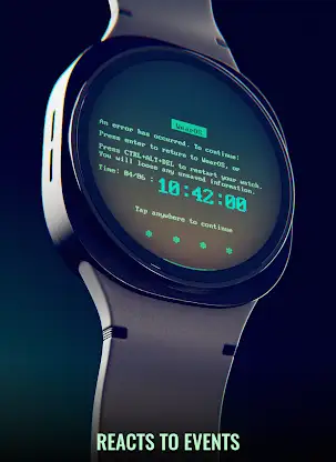 Blue Screen Watch Face screenshot 4