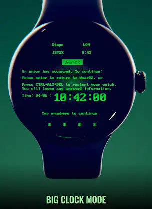 Blue Screen Watch Face screenshot 5