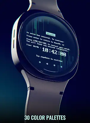 Blue Screen Watch Face screenshot 8