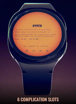 Blue Screen Watch Face screenshot 3