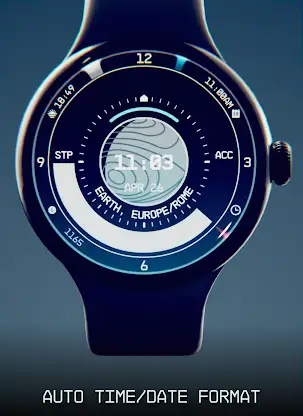 Planet in stars Watch Face screenshot 1