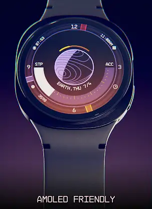 Planet in stars Watch Face screenshot 3