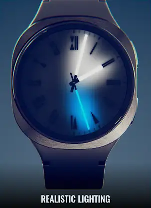 Dark Metal Saber Watch Face screenshot 1