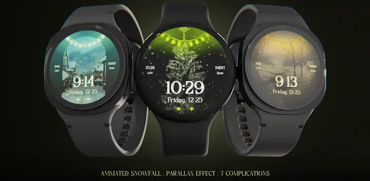 Christmas Snow Watch Face — Android app banner