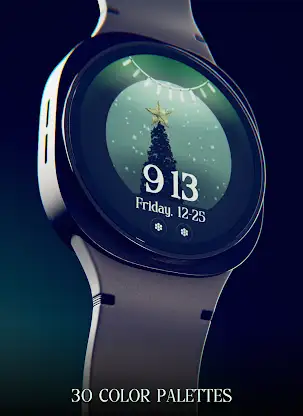 Christmas Snow Watch Face screenshot 8