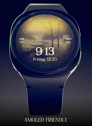 Christmas Snow Watch Face screenshot 3