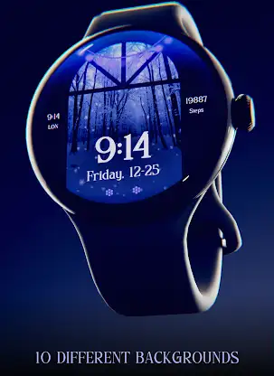 Christmas Snow Watch Face screenshot 2