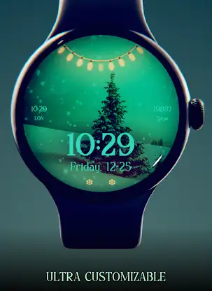 Christmas Snow Watch Face screenshot 5