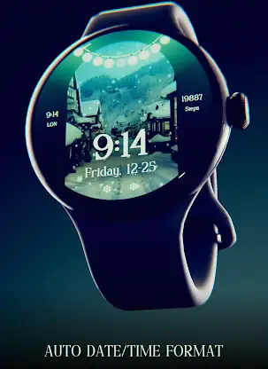 Christmas Snow Watch Face screenshot 6