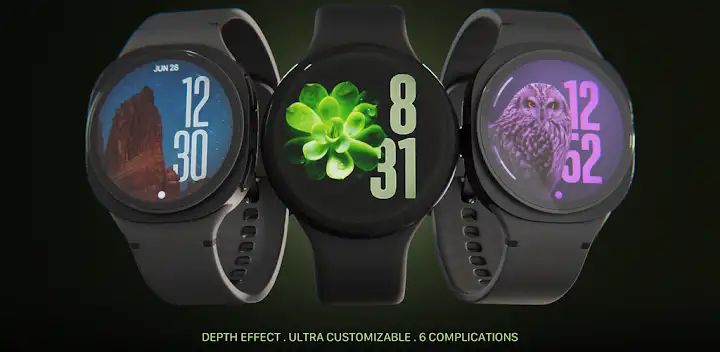 Liquid Glass Watch Face — Android app banner