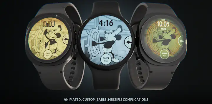 Steamboat Mouse Watch Face — Android app banner