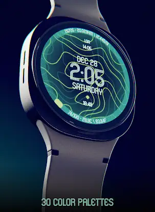 Animated Curves Watch Face screenshot 4