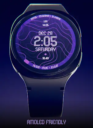 Animated Curves Watch Face screenshot 3