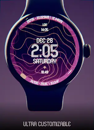 Animated Curves Watch Face screenshot 5