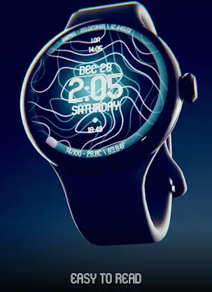 Animated Curves Watch Face screenshot 2