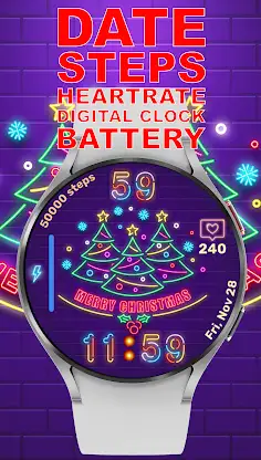 SageHuz Christmas Neon WF screenshot 3