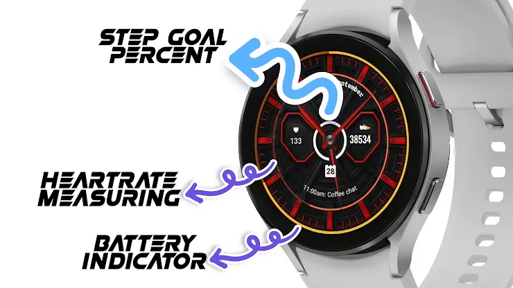 A010 Analog Carbon Watchface screenshot 1