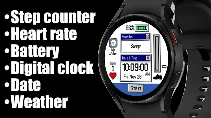 Retro 95 Style Watch Face screenshot 8
