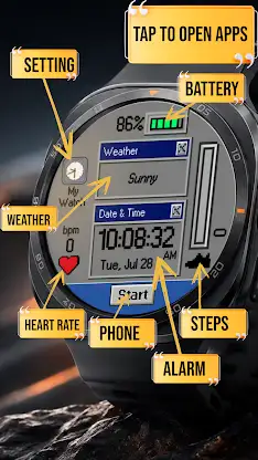 Retro 95 Style Watch Face screenshot 2