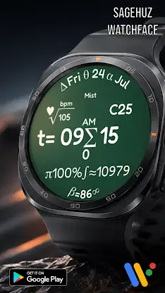 Math – Formula Watch Face screenshot 4