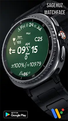 Math – Formula Watch Face screenshot 1
