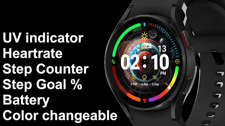 Earth Animated Pro Watch Face screenshot 1