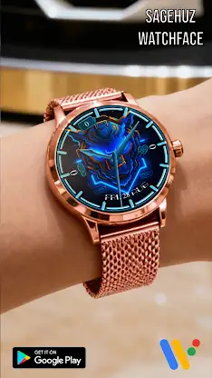 Cyber Neon Tiger Watch Face screenshot 4