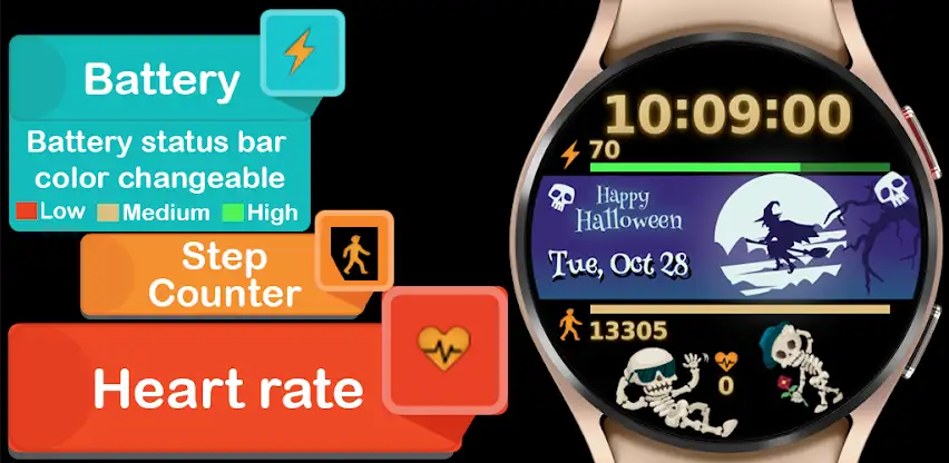 Halloween Wiz and Skeleton WF screenshot 4