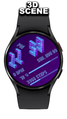 SageHuz 3D Cube Watch Face screenshot 2