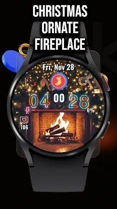 Animated Christmas Fireplace screenshot 2