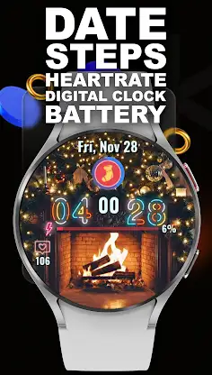 Animated Christmas Fireplace screenshot 1