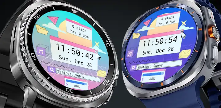Colorful PC UI Watch Face — Android app banner