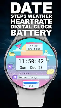 Colorful PC UI Watch Face screenshot 3