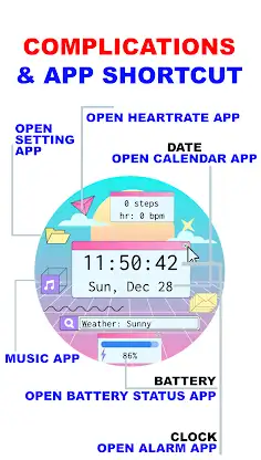 Colorful PC UI Watch Face screenshot 5