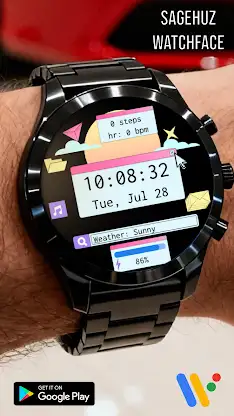 Colorful PC UI Watch Face screenshot 1